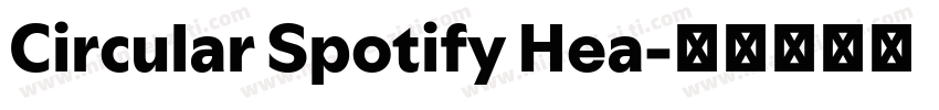 Circular Spotify Hea字体转换